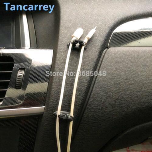 HOT Car Charger Line Clasp Clamp Accessories for mini cooper seat covers mini fridge volkswagen honda dio dodge challenger