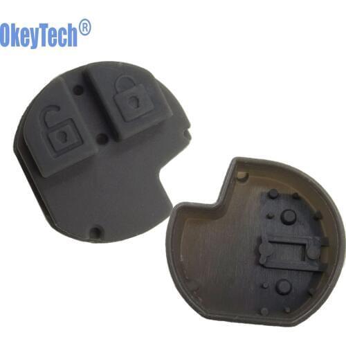 OkeyTech New 2 Buttons Car Remote Key Fob Rubber Button Repair Pad for Suzuki Swift SX4 Liana Aerio Vitara Jimny Key Pad