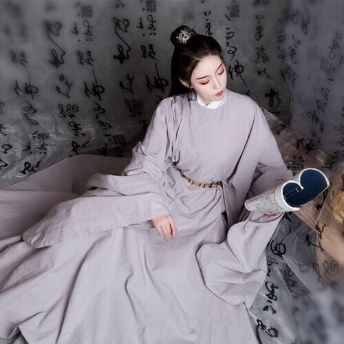 Original Hanfu Dress Ming Round Neck Robe For Men Women Chinese Traditional Hanfu Costume Folk Dance Hanfu Dress Outfit SL4170