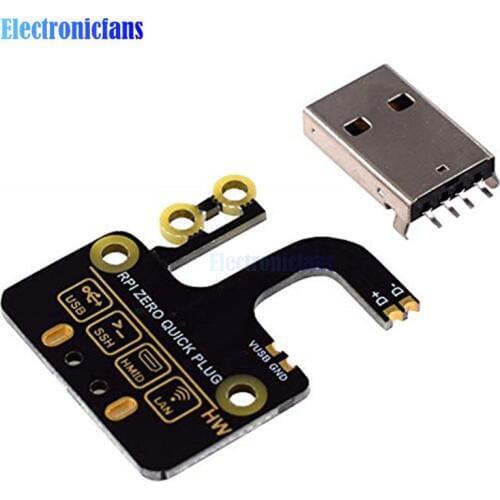 USB Adapter Board For Raspberry Pi Zero W Micro USB to type A USB adapter board Expansion Board USB Power Supply