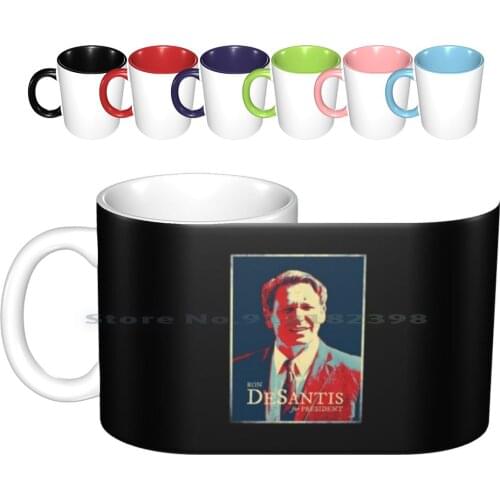Ron Desantis For President 2024 Ceramic Mugs Coffee Cups Milk Tea Mug Ron Desantis Desantis Desantis For President Republican