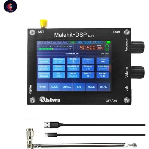 SDR-Receiver 50KHz-2GHz Malahit DSP SDR 3.5 Inch Touching Screen Radio Shortwave Receiver