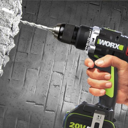 WORX Electric Screwdriver Lithium Drill Electric Brushless Impact Drill Multi-function Rechargeable 20 Volts 24-Speed WU189