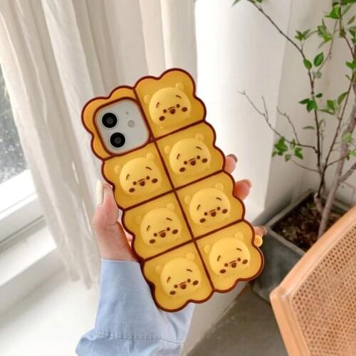 Zeallion for iPhone 6 7 8 Plus X XR XS 11 12 Pro max Soft Case Toys Sensory Stress Reliver Cartoons Silicone Cover