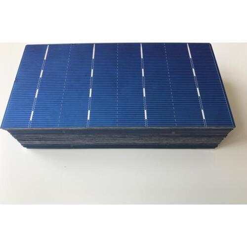 Solar cells A grade Polycrystalline 2.1W 0.5V 156mm*78mm for solar panel diy.200pcs/Lot + enough solder wire Free shipping