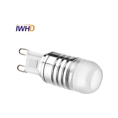 IWHD 10pcs G9 LED Bulb DC 12V 3W COB 240lm 2700K~6000K LED Light Bulb G9 For Home Lighting Milky Cover High Bright Spotlight