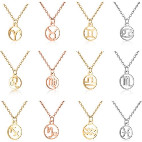 TOOCNIPA Women's Pendants Zodiac Signs