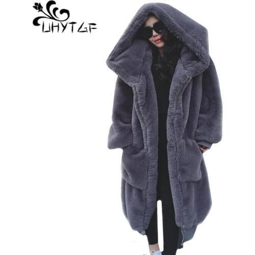 UHYTGF Fashionable Fur Coats