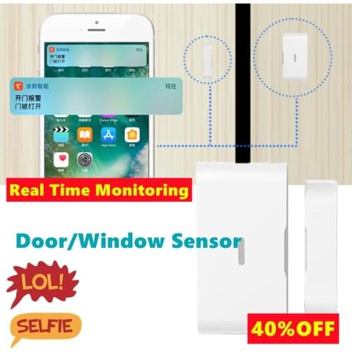 ZigBee Smart Door Sensor Window Sensor Smart Life APP Open/Close Magnetic Smart Home Security Alarm System Independent Detector