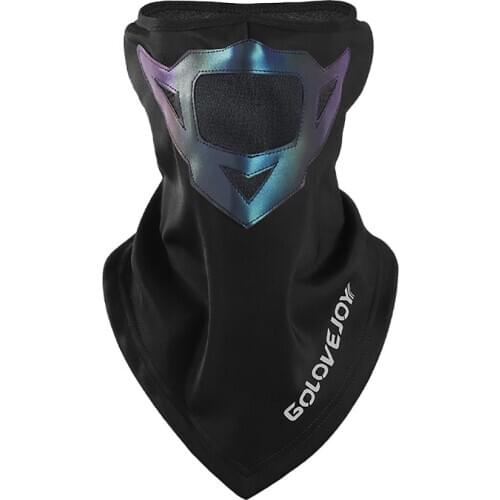 Loogdeel Winter Cycling Mask Windproof Warm Highlight Reflection Bandana Outdoor Sports Fishing Hiking Mountaineering Headwear