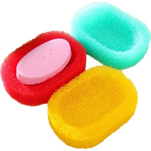 1pcs Soap Dish Candy Creative Foam Sponge Soap Dishes Plate Box Case For Bathroom Kitchen Shower Soap Saver Tray Soap Holder