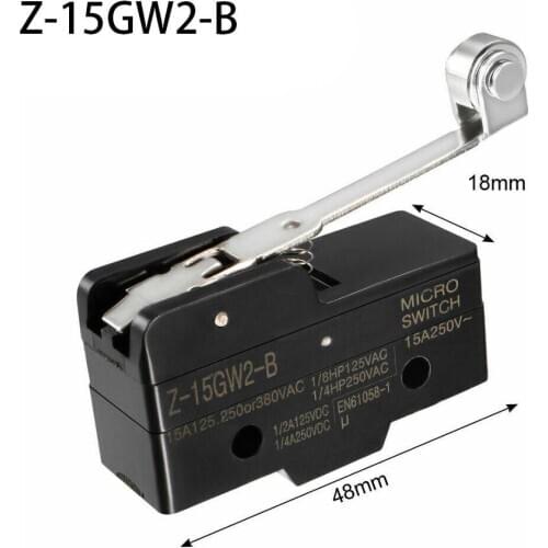 1pcs Z-15GW2-B Normally Open/Close Parallel Roller Lever Limit Switch
