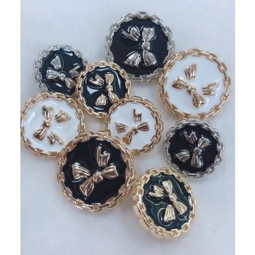10pcs Gold Vintage Metal Female Pearl Diamond Small Buttons for Clothing Cardigan Shirt Blouse Needlework Sewing Jewelry Cards