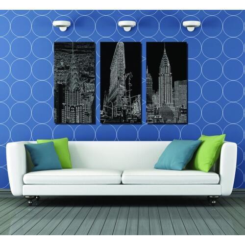 3 Panels Classical City landmarks Wall Pictures HD Canvas Print Artwork Wall Art Canvas Painting For Home Decor