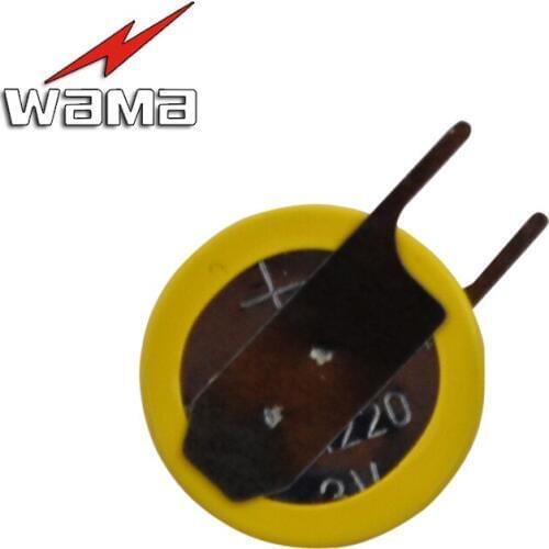 50pcs/lot Wama CR1220 Welding Feet Button Cell Batteries 3V Horizontal 2 Welding Solder Pins Watch Accessories 1220 Coin battery