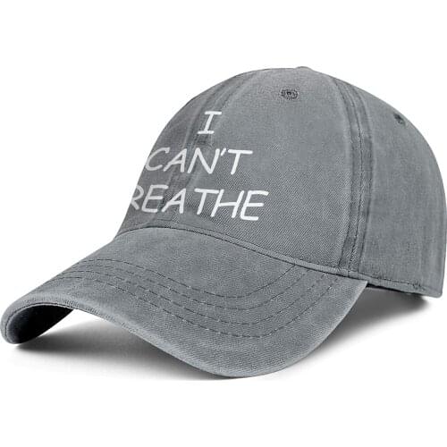TTYDJ I Can't Breath BLM Womens Mens Print Hat Trucker Hat Denim Cap Music Baseball Hat Caps
