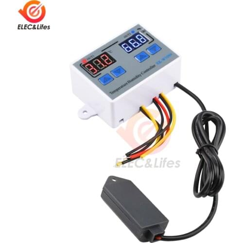 W1099 Digital Temperature Humidity Controller Egg Incubator Thermostat Humidity Controller Regulator Heating Cooling Control