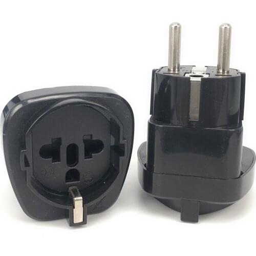 EU German Conversion Plug To Universal French Russian Bali The maldives Thailand Transform Plugs Embedded Travel Adapter