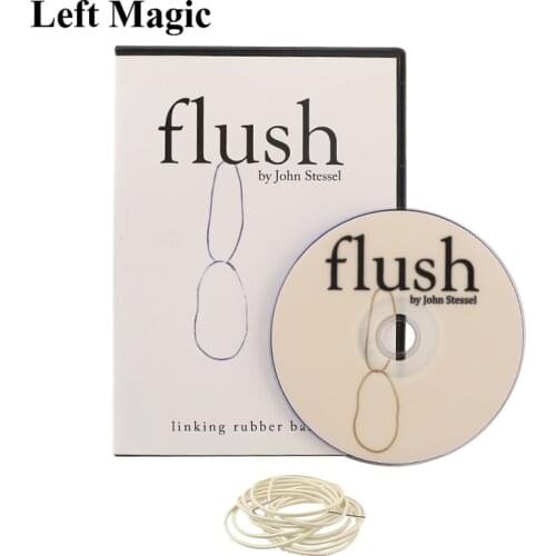 Flush (DVD And Gimmick) By John Stessel Magic Tricks Rubber Bands Close Up Magic Props Stage Illusions Gimmick Props Comedy