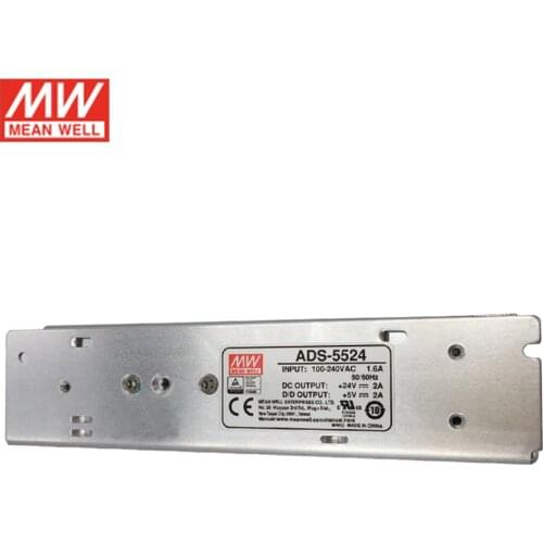 MEAN WELL ADS-5524 58W Switching Power Supply 110V/220V AC to 24V 5V DC 2A 2A with 5V 4A DC/DC converter