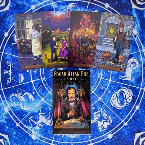Edgar Allan Poe Tarot Cards Divination Deck Entertainment Party Board Game Support Drop Shipping 78 Pcs/Box