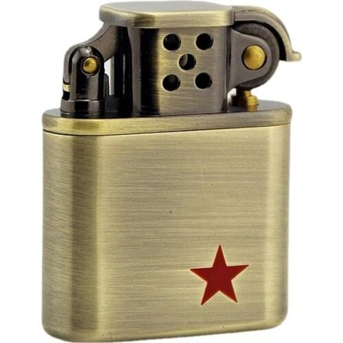 Pure Copper Kerosene Lighter Lighters for Smoking Weed Kerosene Lighter Vintage Lighters Smoking Funny Esqueiros Diferentes