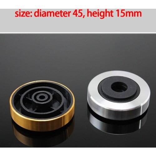 KYYSLB 45*15mmm Audio Power Amplifier Feet Chassis Shock-absorbing Feet Imported Aluminum Alloy Feet