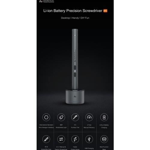 Li-ion Battery Precision Screwdriver Magnetic Cordless Electric Screwdriver Mini Manual Screw Driver Bit Set，Handy Repair Tool f