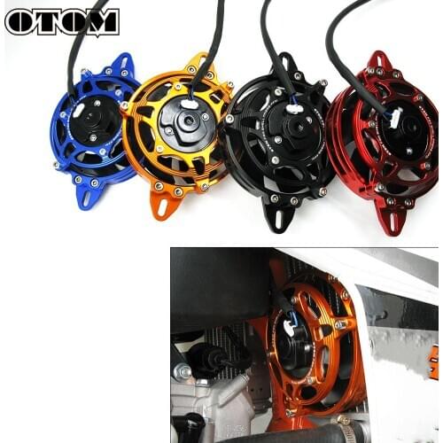 OTOM Oil Cooler Water Cooler New Electric Radiator Cooling Fan Set For HONDA KTM KAWASAKI SUZUKI YAMAHA Atv Quad Go Kart Buggy