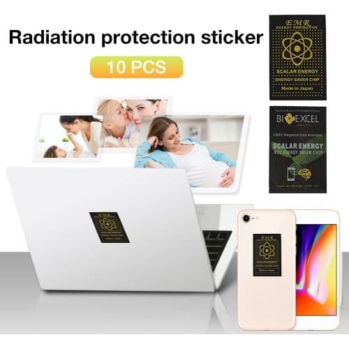 10pcs/set EMR Mobile Phone Anti - Radiation Stickers Quantum Radiation High Release Negative Ion Stickers Protection Stickers