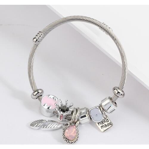 Wholesale New Design Fashion Stainless Steel Bracelets Jewelry Classic Cuff Bangles & Bracelet Charm For Women And Girl