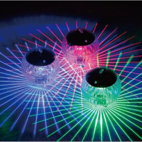 Floating Light LED Disco Light Swimming Pool Waterproof LED Solar Power Multi Color Changing Drift Security Underwater Lamp