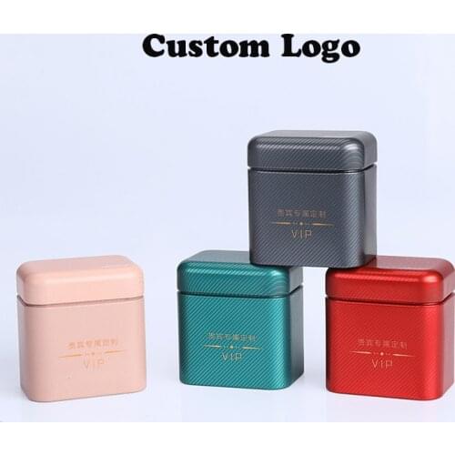 Customizable Portable Small Coffee Sealed Cans Tinplate Case Coin Candy Tea Organizer DIY Container Makeup Case Gift Storage Box
