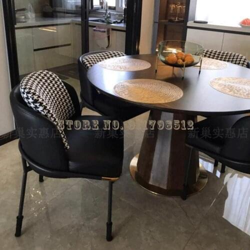 Nordic light luxury dining chair home modern minimalist stool backrest ins net red lazy desk iron makeup chair