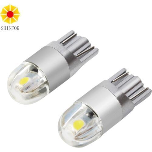 2PCS T10 168 194 W5W Car White/ Red/ Blue/ Green LED Bulb High Power Clearance Width Lamp Automobiles Light Source