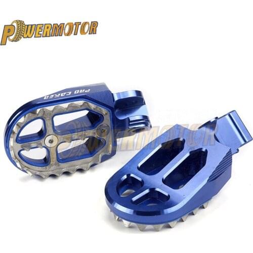 Universal Motorcycle Foot Pedals Moto Rear Passenger Pegs For kawasaki versys foot pegs For CR CRF CR125 CR250 CRF250R CRF450R