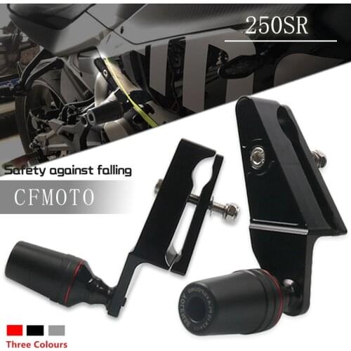For CFMOTO CF MOTO 250SR 250 SR Motorcycle CNC Aluminum Falling Protection Frame Sliders Crash Protector