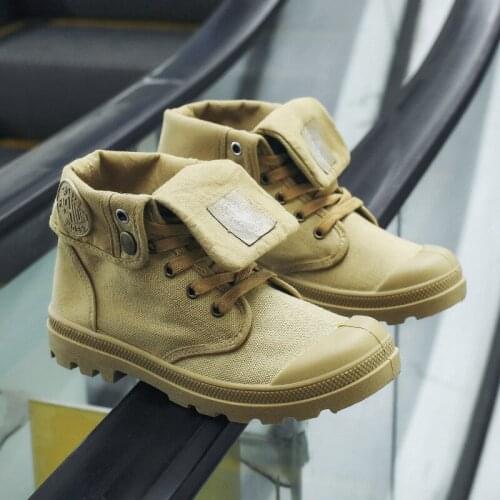 Womens Autumn fashion women boots Casual women canvas shoes High-top outdoor Booties Comfortable soft Martin boots