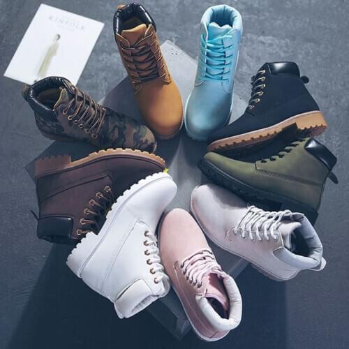 Women snow boots 2021 new warm students winter boots women shoes velvet solid color ankle boots ladies winter shoes woman botas