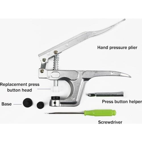 1Set Metal Press Pliers Tools KAM Installation Set Button Fastener Snap Pliers Used For T3 T5 T8 Home Sewing Snap Tools