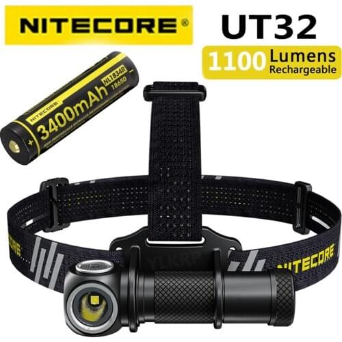 100% Original NITECORE UT32 CREE XP-L2 V6 LED 1100 lumens uitra compact coaxial dual output headlamp