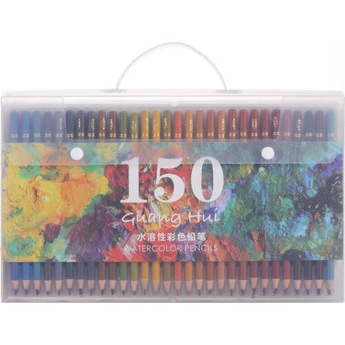 150 Colors Soft Watercolor Pencils Wood Water Soluble Coloured Pencils Set For Lapis De Cor Painting Sketch School Art Supplies