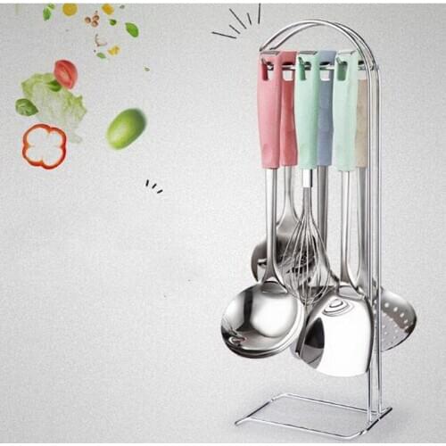 210207/Comfortable grip/Cookware Sets/Kitchen utensils set/Stainless steel spatula set /thickening long handle