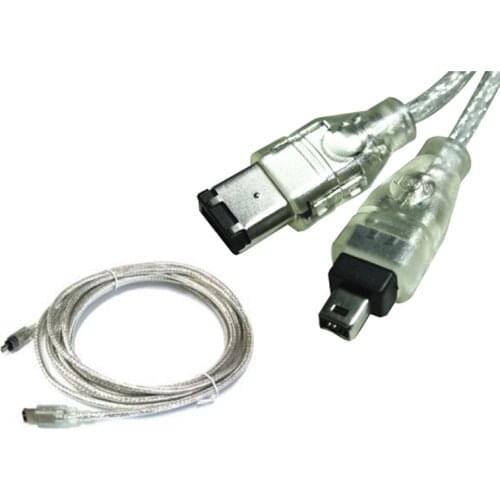 4P 4 Pin to 6 Pin IEEE 1394 for iLink Adapter Cable 4Pin To 6Pin Firewire Cable
