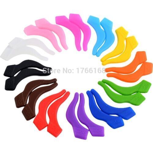 5pairs(10pieces) Colorful Silicone Anti-slip Holder For Glasses Accessories Ear Hook Sports Eyeglass Temple Tip Free Shipping