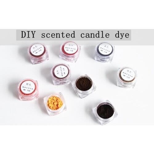 9Colors 1g Per DIY Candle Making Dye Soy Wax Pigment Colorant Candle Dye for Making Scented Candle Suitable for Silicone Mold