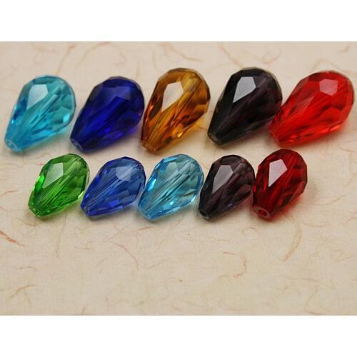 Free Shipping Top Grade 5500 Faceted 10x15mm Teardrop Crystal Glass Quartz Drop Beads for Jewelry Making CN-BBA013