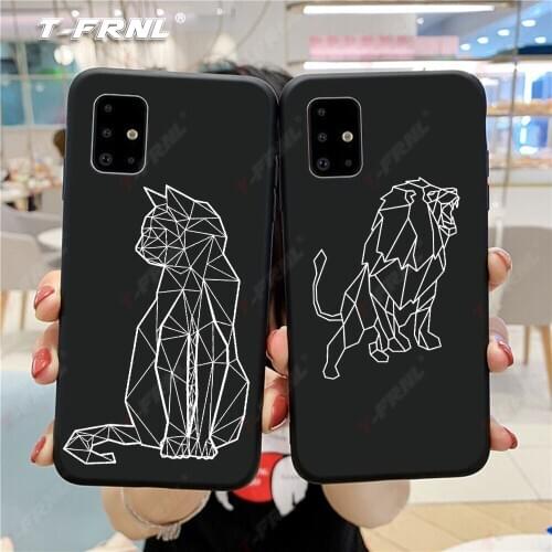For funda Samsung A11 case for A10S A20S A20E A30 A30S A40 A50 A50S A70 A01 A21S A31 A41 A51 A71 case Line cartoon unicorn cat