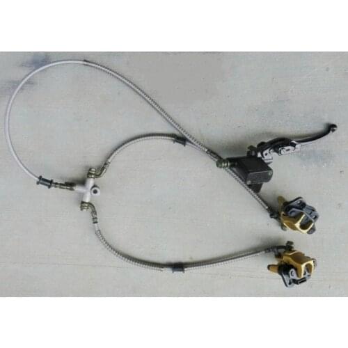 For Motorcycle electric car 50ATV ATV handbrake dragged two pairs of disc brake calipers brake fluid pump