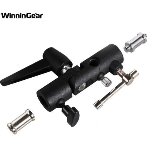 E Type Flash Speedlite Mount Swivel Light Stand Bracket with Umbrella Reflector Holder Shoe Mount